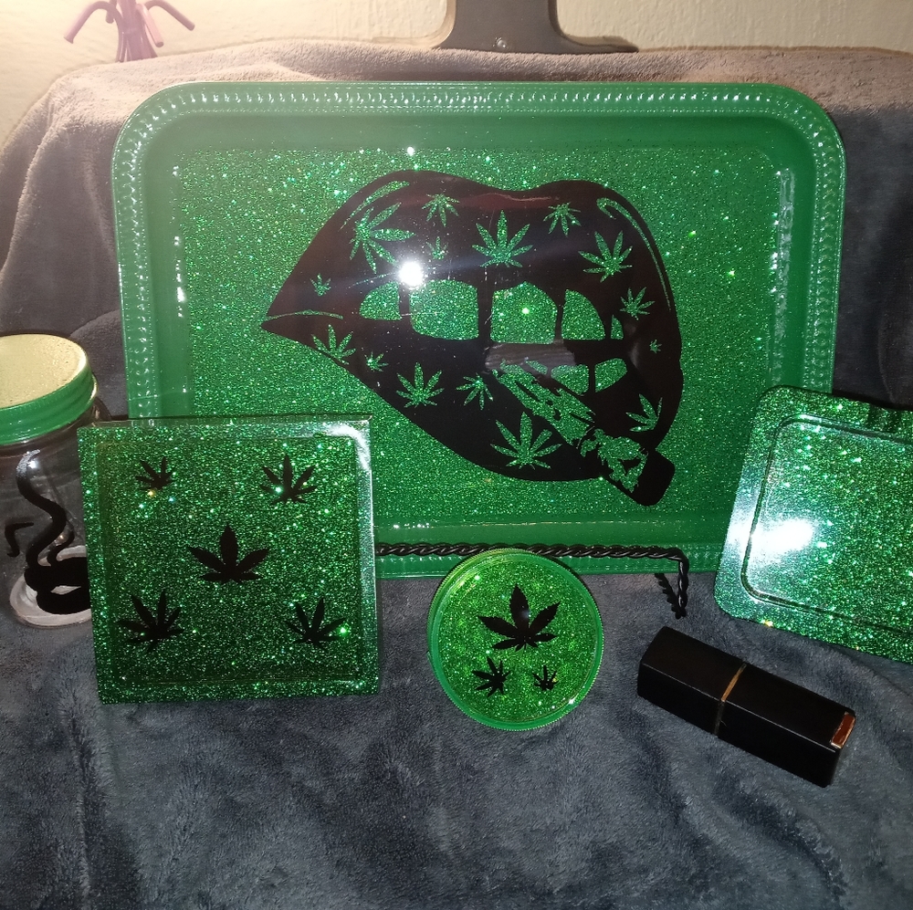 Lipstick Rolling Tray Set